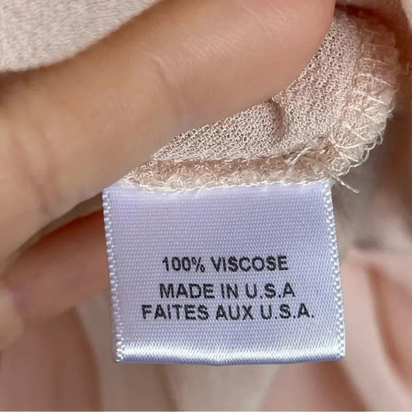 Misa los angeles blush off the shoulder chiffon mini dress medium - Picture 7 of 9